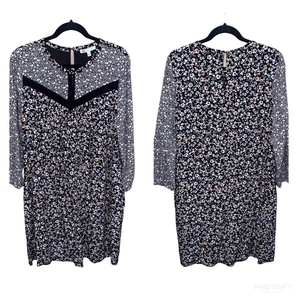 New DR2 Floral Long Sleeve Dress Large